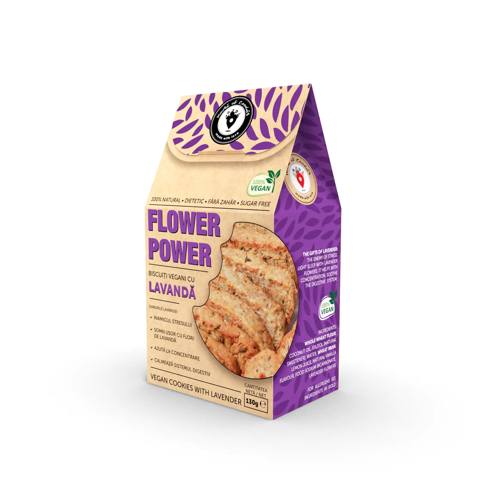 Biscuiti fara zahar cu lavanda, House of Cookies