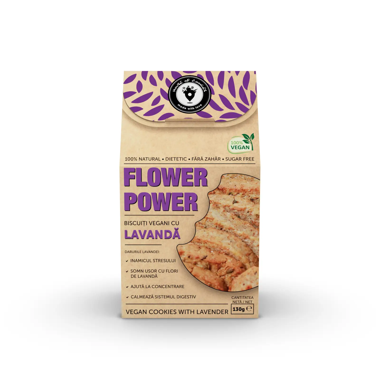 Biscuiti fara zahar cu lavanda, House of Cookies