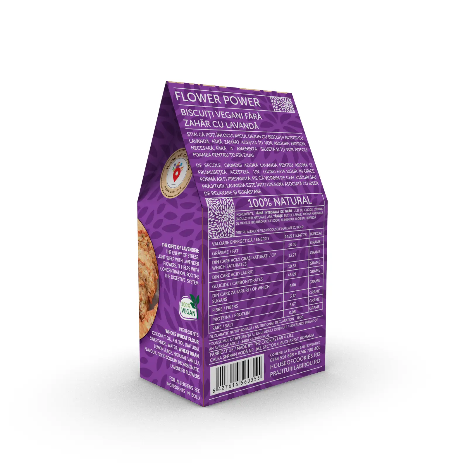 Biscuiti fara zahar cu lavanda, House of Cookies