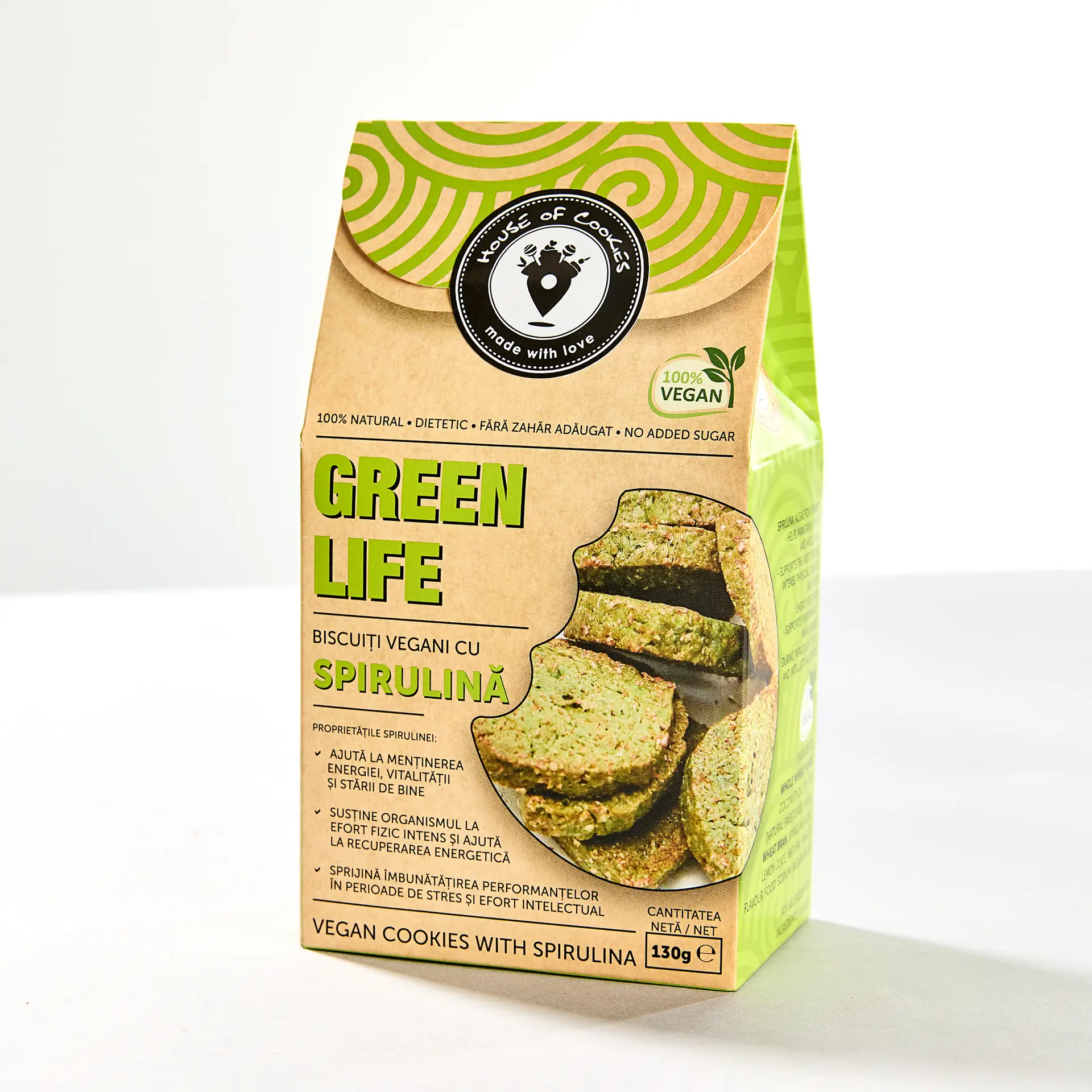 iscuiti fara zahar cu spirulina, House of Cookies